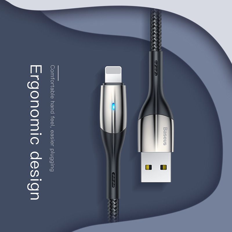 Кабель Baseus Horizontal USB - Lightning, оплетка